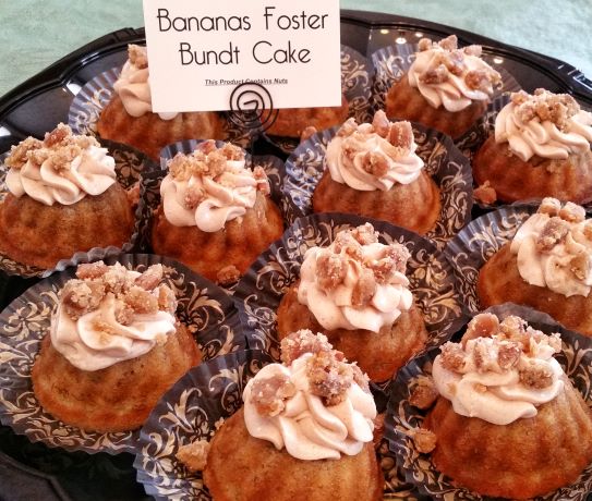 Bananas Foster Mini Bundt Cakes