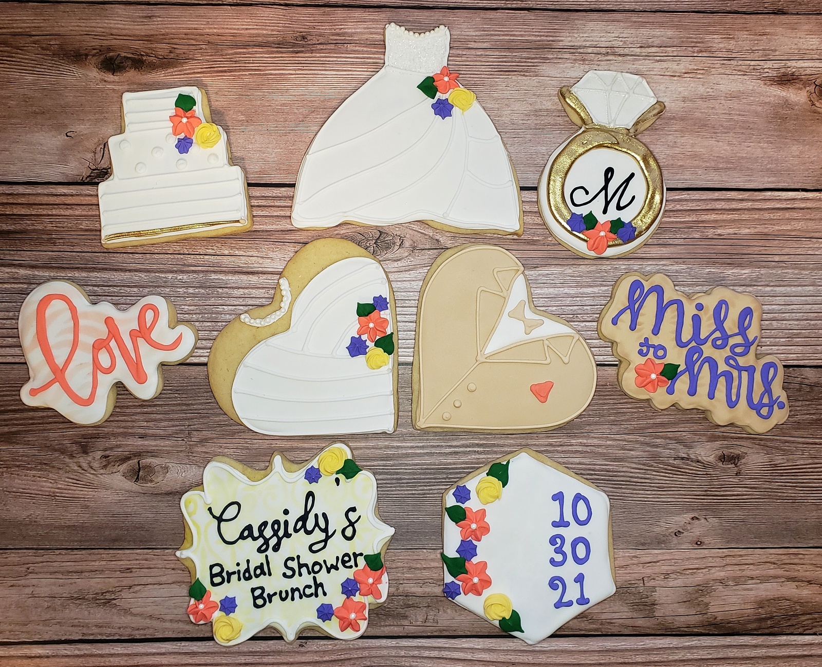 Bridal Shower Decorated Cookies