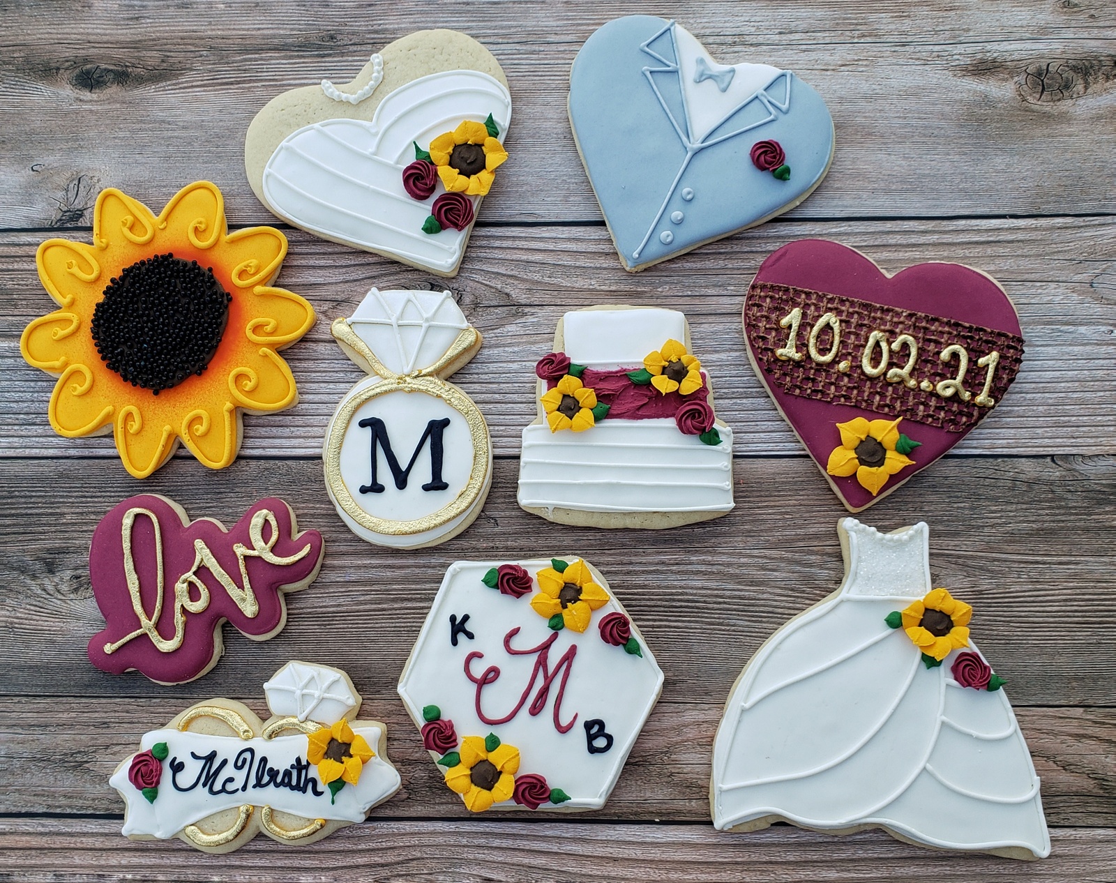 Wedding Decorated Cookies