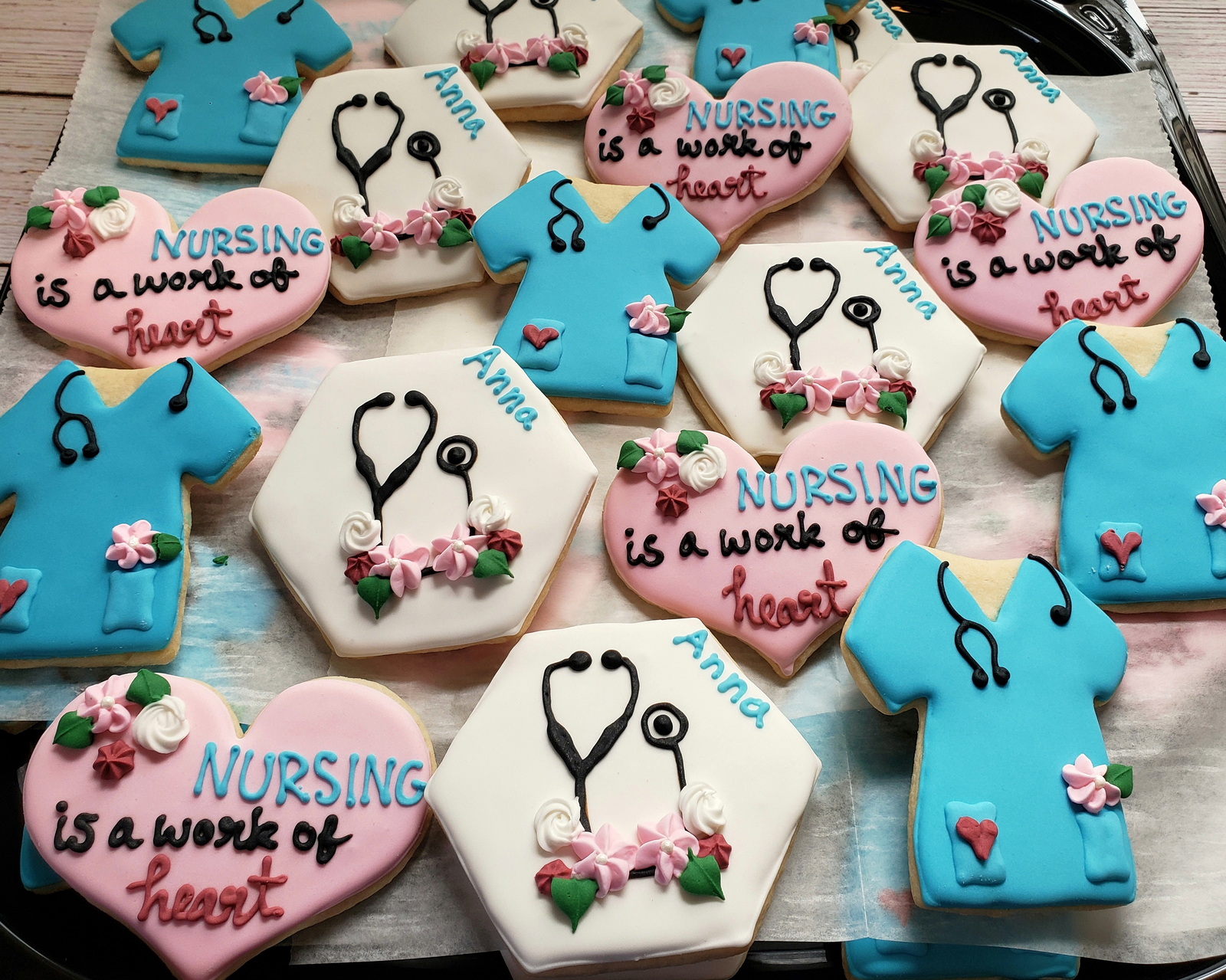 Nursing Decorated Cookies